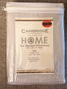 NWT Cambridge pillowcases